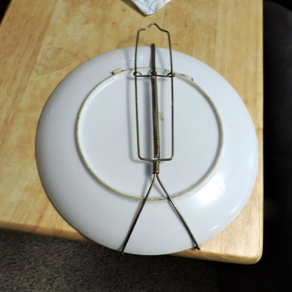 DECORATIVE PLATE 11" diameter wall hanger included - Picture 3 of 7